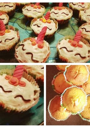 Φωτογραφία της συνταγής Cupcakes unicorn!! 🦄🦄🦄
