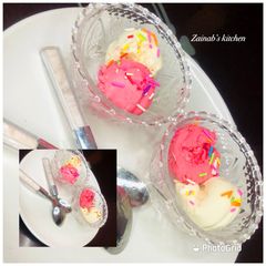 A picture of Homemade ice-cream🍧.