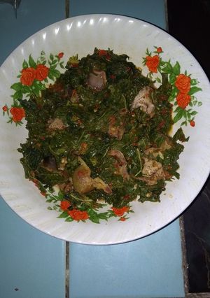 Foto resep Oseng daun singkong ati empela