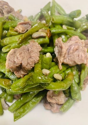 牛肉炒豇豆 的食譜成品照片