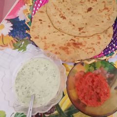 A picture of Besan ki roti.