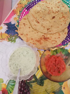 A picture of Besan ki roti.