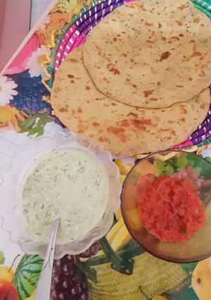 A picture of Besan ki roti.