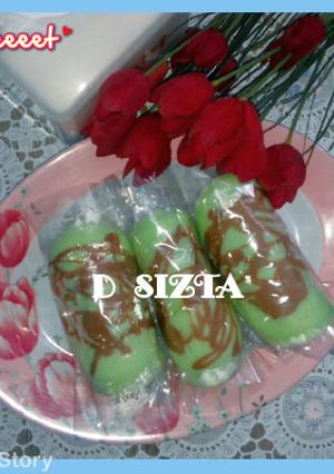 Foto resep KUE BATIK PANDAN ISI VLA COKLAT