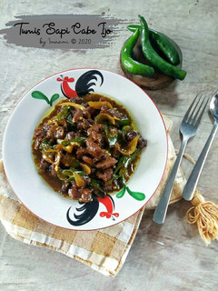 Foto resep Tumis Sapi Cabe Ijo