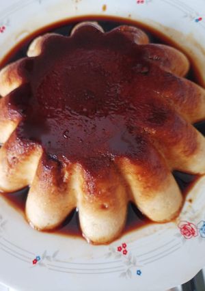 Una foto de Flan de queso, súper fácil