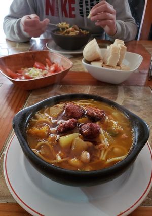 Una foto de Porotos con riendas sureñas