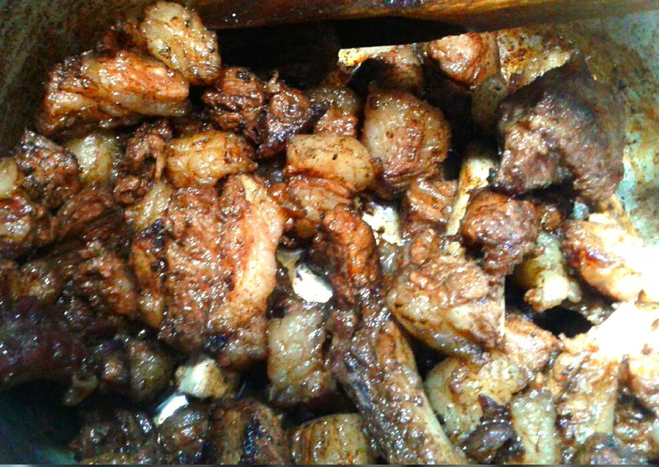 Pan fried pork