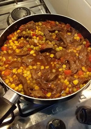 Una foto de Saltado de hígado