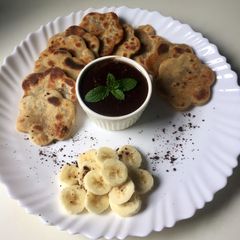 A picture of Banana flower paratha.