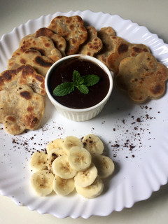 A picture of Banana flower paratha.