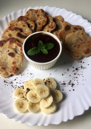 A picture of Banana flower paratha.