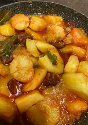 Una foto de Patatas a la riojana