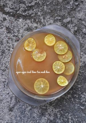 Foto resep Agar agar "iced lime tea"