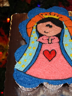 Una foto de Pastel de cupcakes