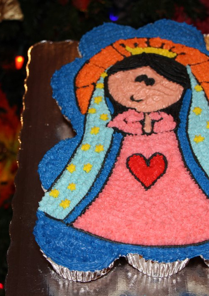Una foto de Pastel de cupcakes
