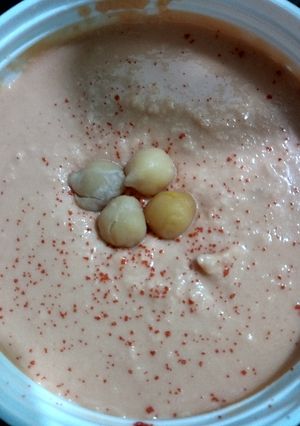 Una foto de Hummus de garbanzos