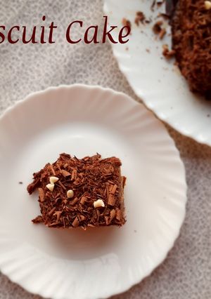 A picture of Biscuit Cake (No bake, Egg Free).