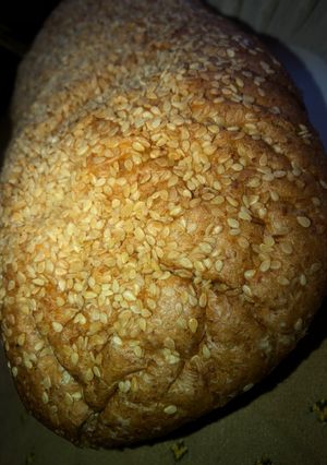 A picture of Bread with sesame.