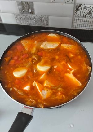 Foto resep Kimchi jiggae/Sup Kimchi Korea