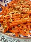 Japanese Carrot Fry with Salty Fishegg