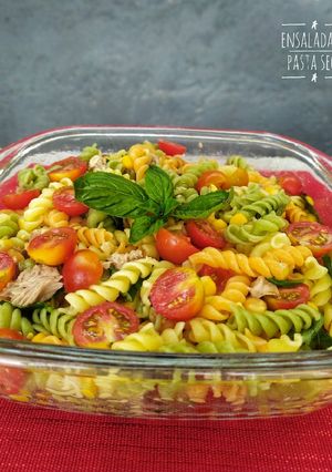 Una foto de Ensalada de pasta seca
