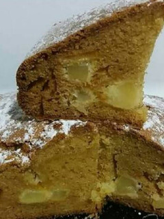 Una foto de Bizcocho de flan con piña