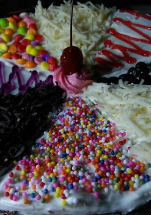 Foto resep Pizza Brownies Panggang#seninsemangat