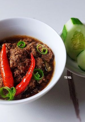 Hình của món CUA đồng kho mặn.