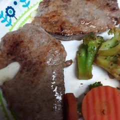 A picture of Black Angus Round Eye Steak.