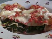 Una foto de lasagna fácil
