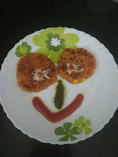 A picture of Corn potato cutlet.