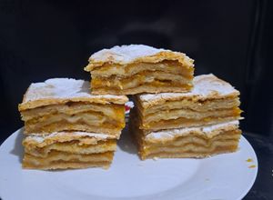 O poză a rețetei Plăcintă cu dovleac în foi.