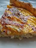 Tarta de pollo, puerros y calabacín