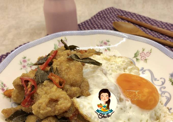 Resep Salted Egg Fried Chicken Rice Bowl yang Enak Banget