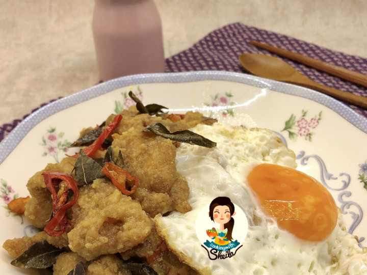 Resep Salted Egg Fried Chicken Rice Bowl yang Enak Banget