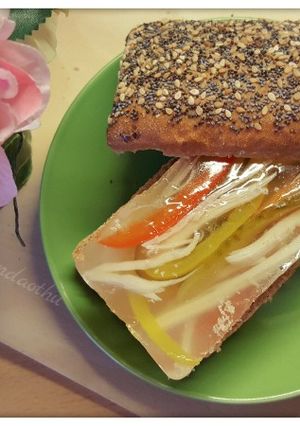 Hình của món Aspic - Thạch Mặn (Thịt đông).