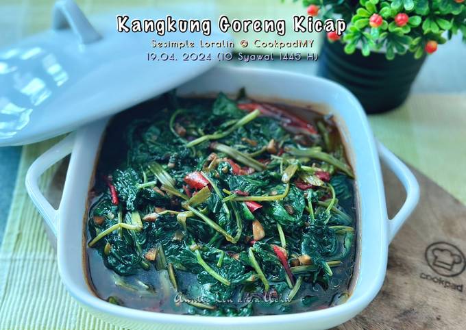 Resipi Kangkung Goreng Kicap Oleh Sesimple Loralin Cookpad