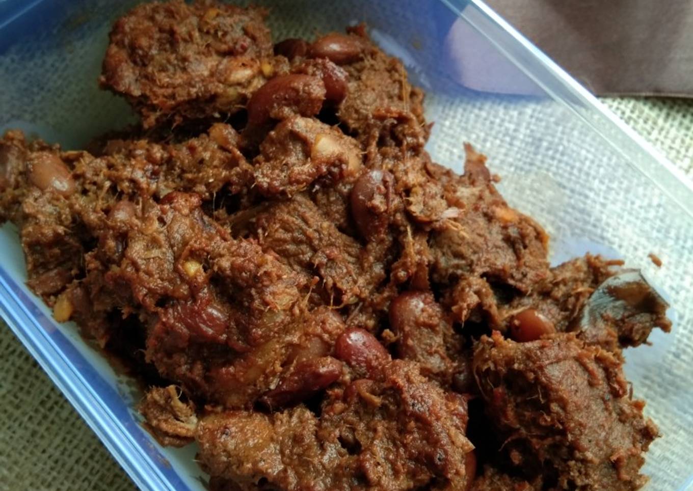 Rendang Kacang Merah