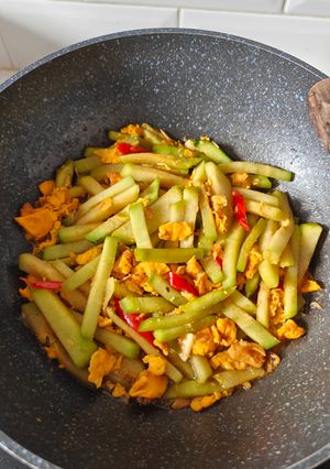 Foto resep Tumis Labu Siam Cah Telur