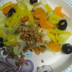 A picture of Lettuce and Mandarin Orange Salad.