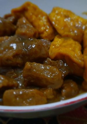 Foto resep Terik Daging Sapi Tahu