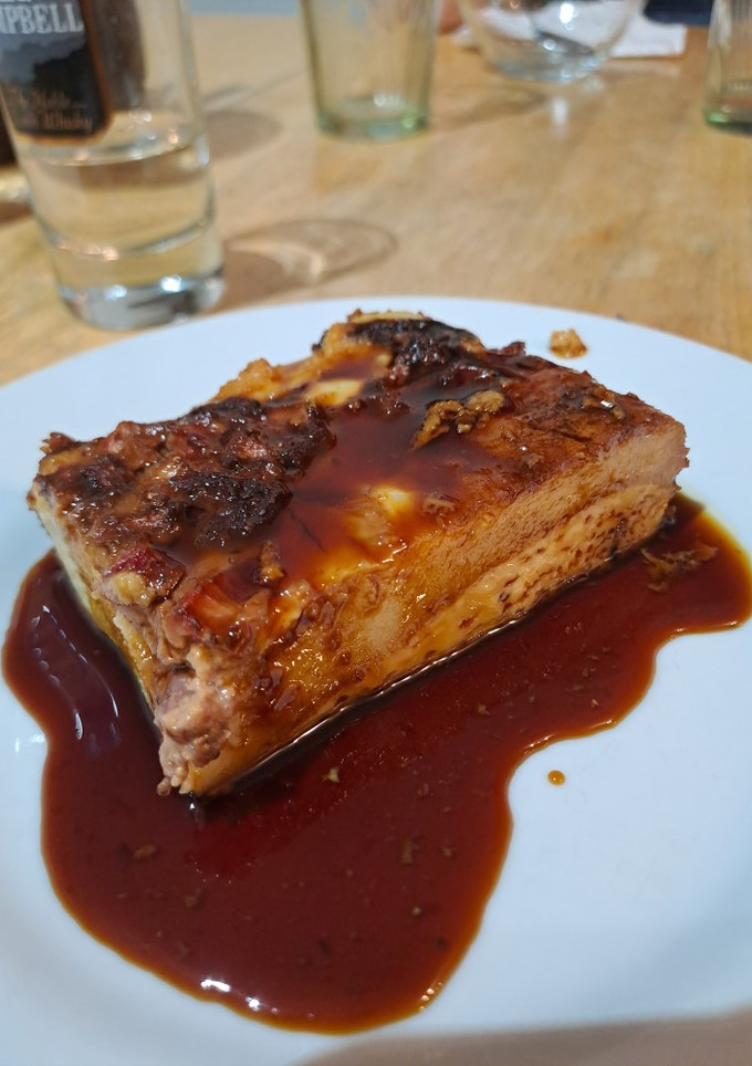 Una foto de Flan relleno