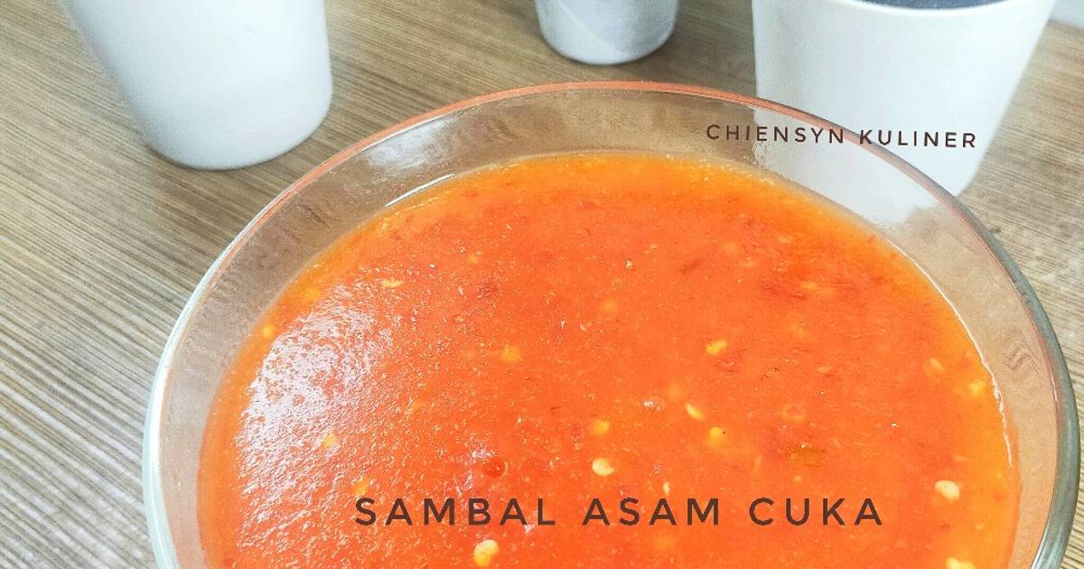 Resep Sambal Asam Cuka Oleh Chiensyn Kuliner Cookpad