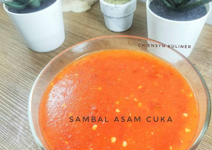 Resep Sambal Asam Cuka Oleh Chiensyn Kuliner Cookpad