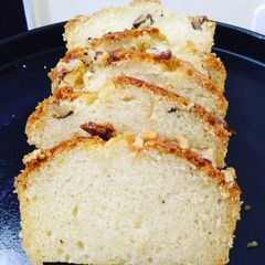 A picture of Eggless Dry fruits vanilla cake.