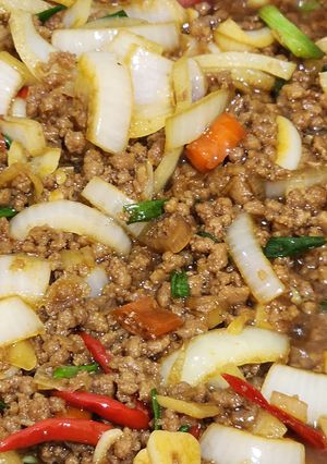 Foto resep Daging Cincang Oseng Bawang