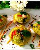 Sprout moong and peas savoury muffins