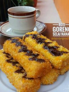 Foto resep Roti Goreng Selai Nanas