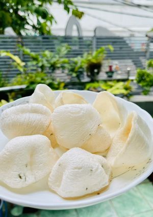 Hình của món Bánh phồng tôm không cần chiên.